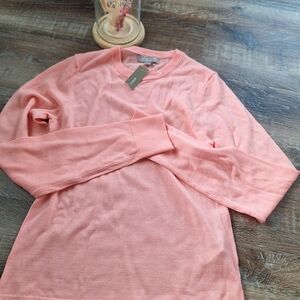 J.Crew Peach Long Sleeve Top